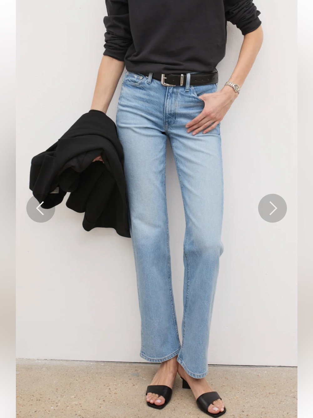 AYR The Roadie Light Blue Straight-Leg Jeans